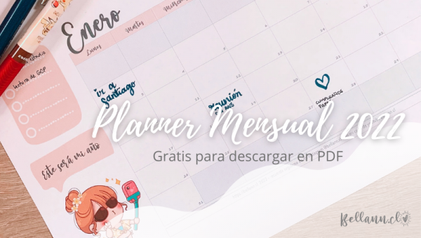 Pdf Gratis Planner Mensual Para Imprimir Bellann